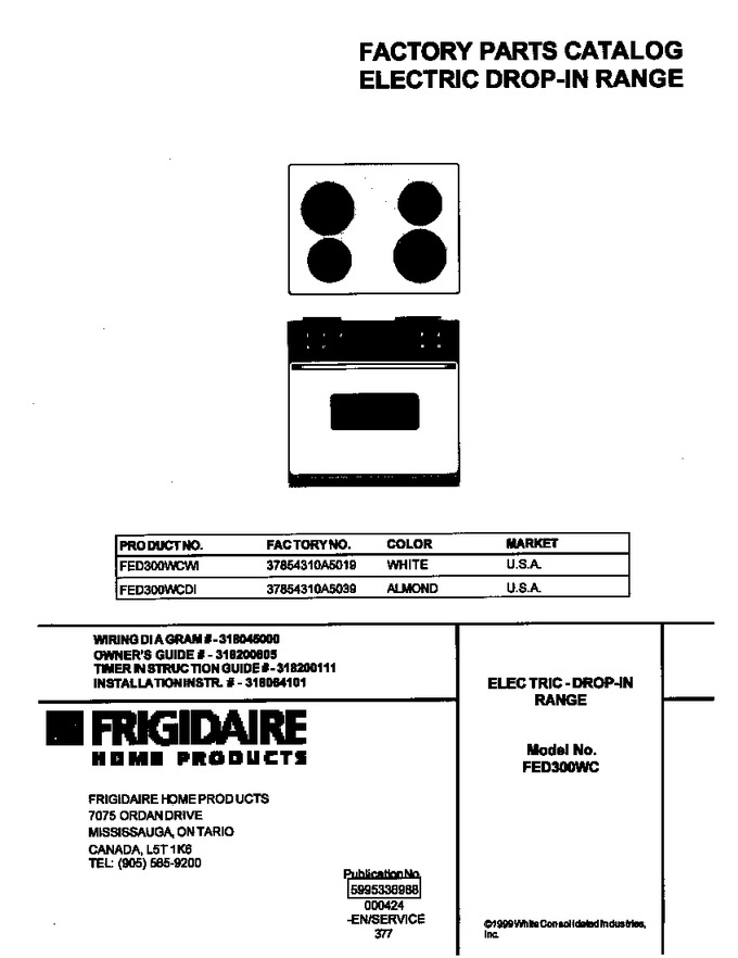 Diagram for FED300WCDI