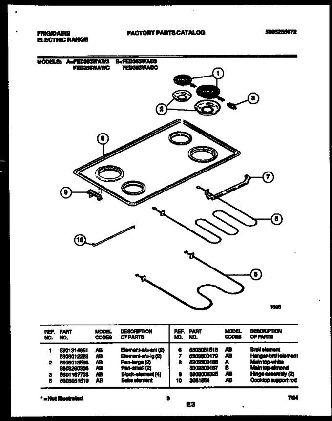 Diagram for FED353WAD3