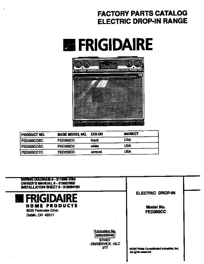 Diagram for FED355CCSC