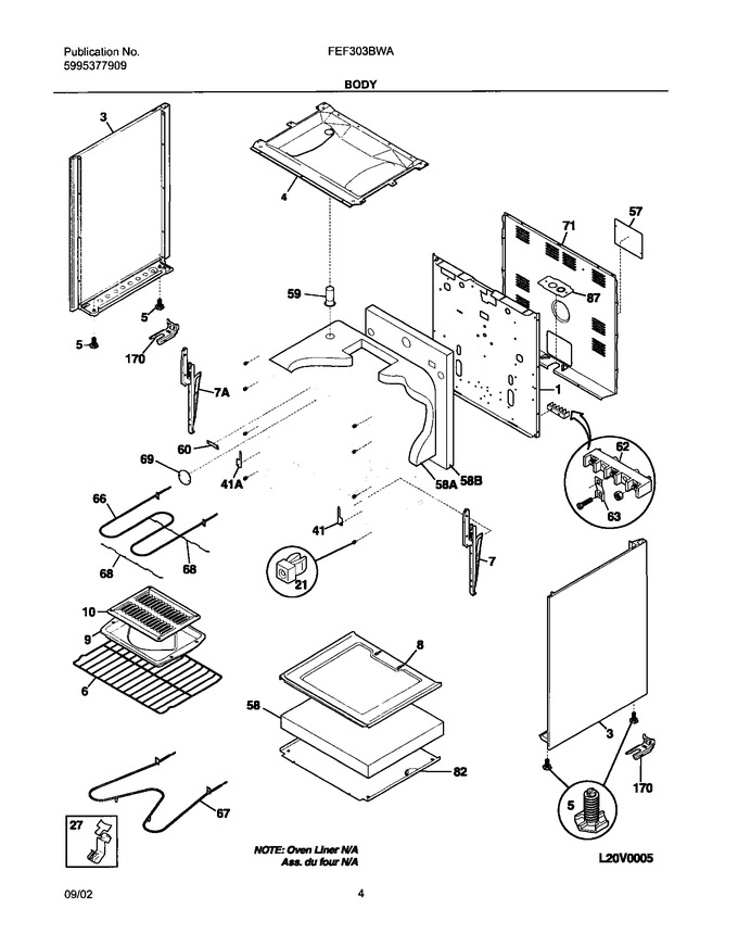 Diagram for FEF303BWA