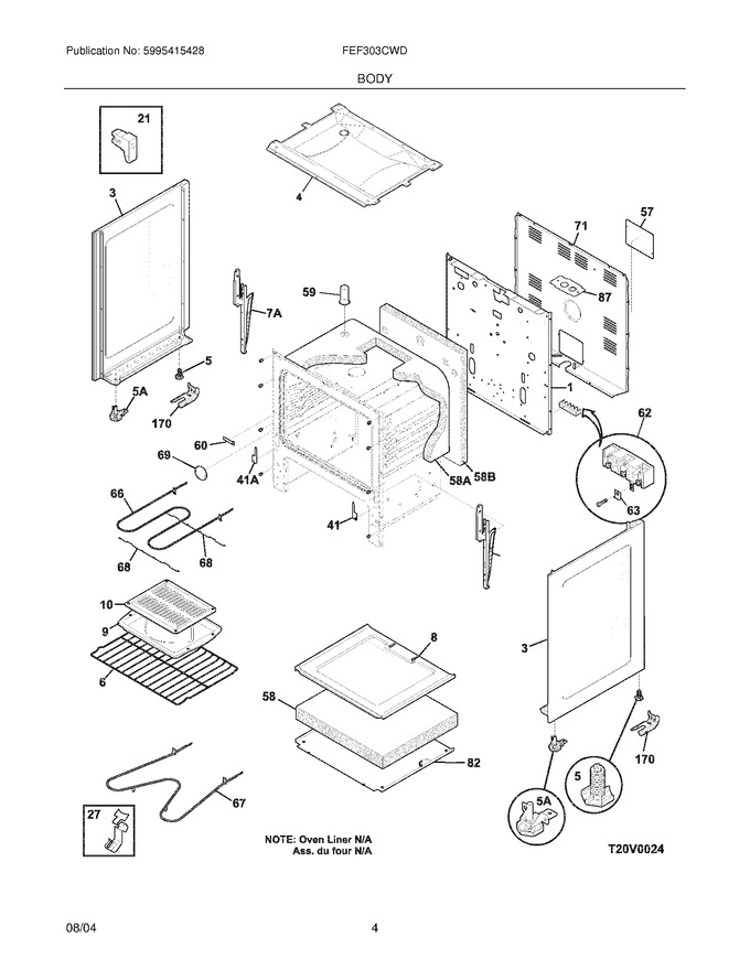 Diagram for FEF303CWD