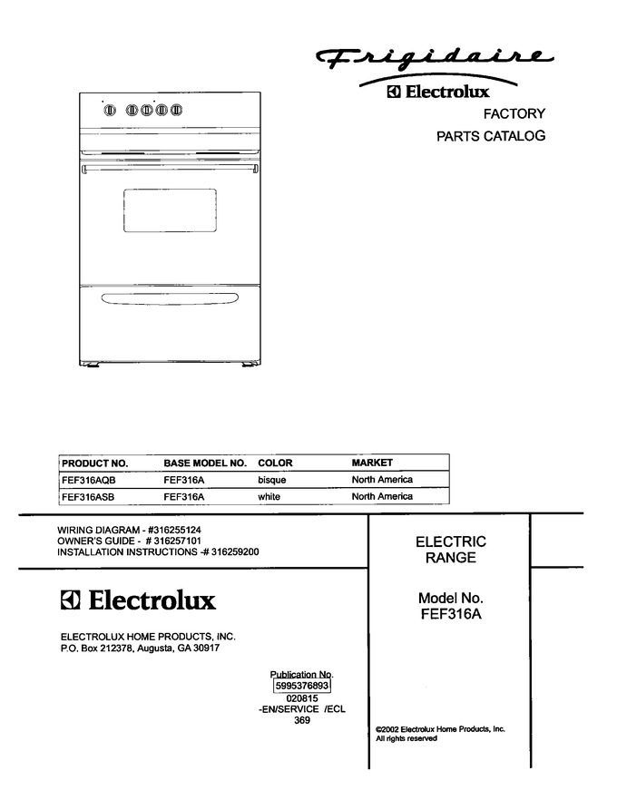 Diagram for FEF316AQB