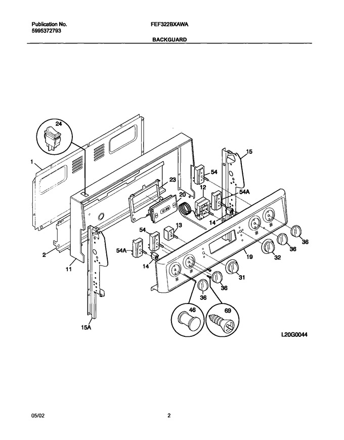 Diagram for FEF322BXAWA