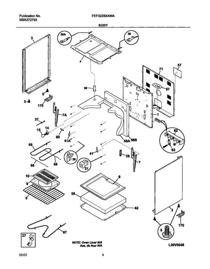 Diagram for FEF322BXAWA