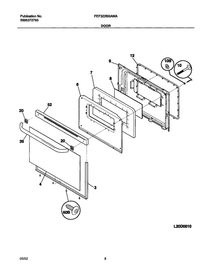 Diagram for FEF322BXAWA