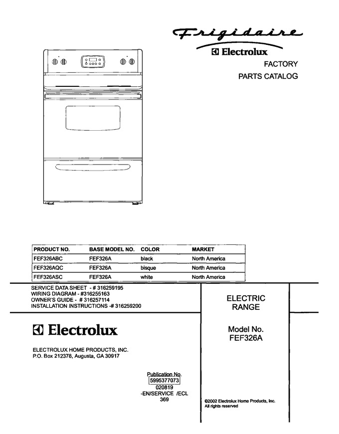 Diagram for FEF326ASC