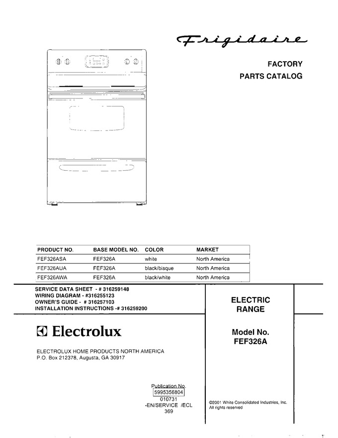 Diagram for FEF326AWA