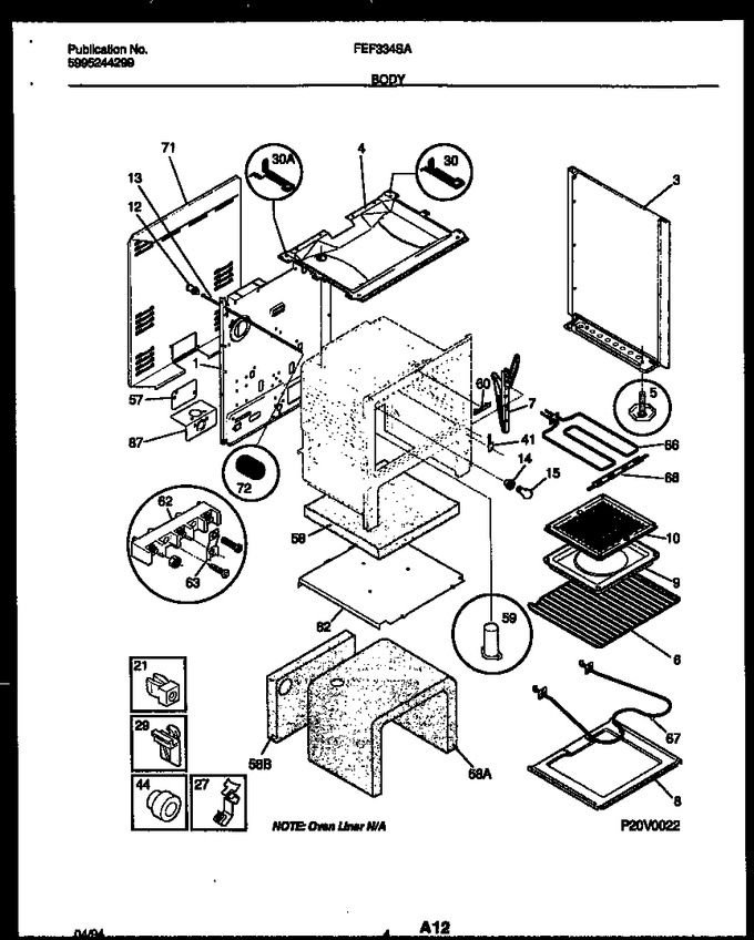 Diagram for FEF334SAWA