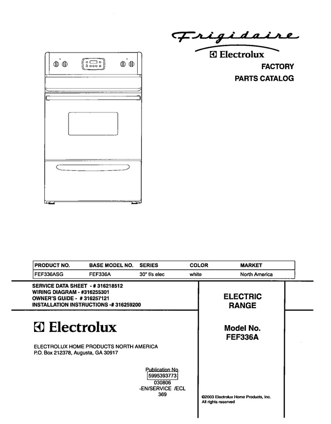 Diagram for FEF336ASG