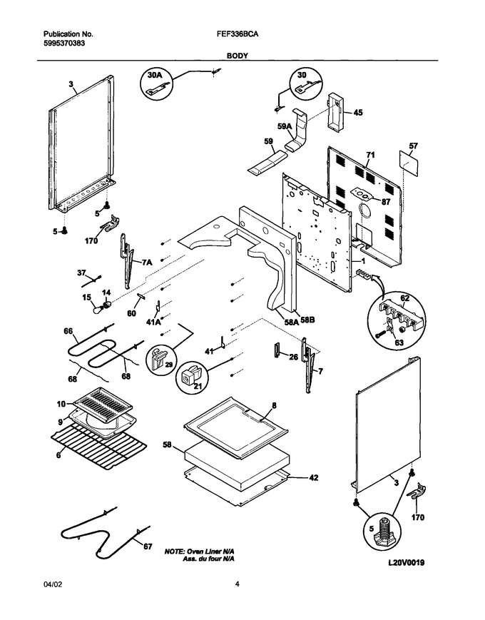 Diagram for FEF336BCA