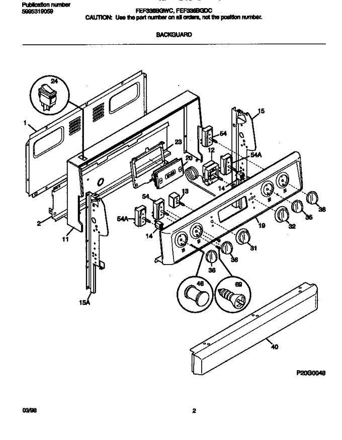 Diagram for FEF336BGDC