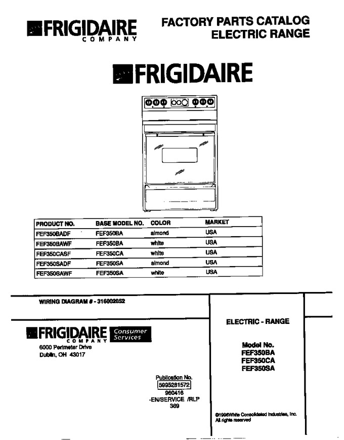 Diagram for FEF350BAWF