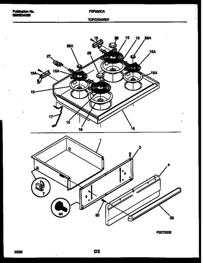 Diagram for FEF350CASA