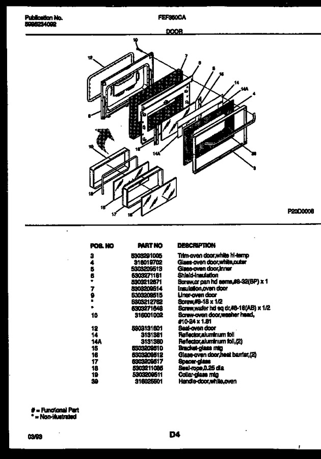 Diagram for FEF350CASA