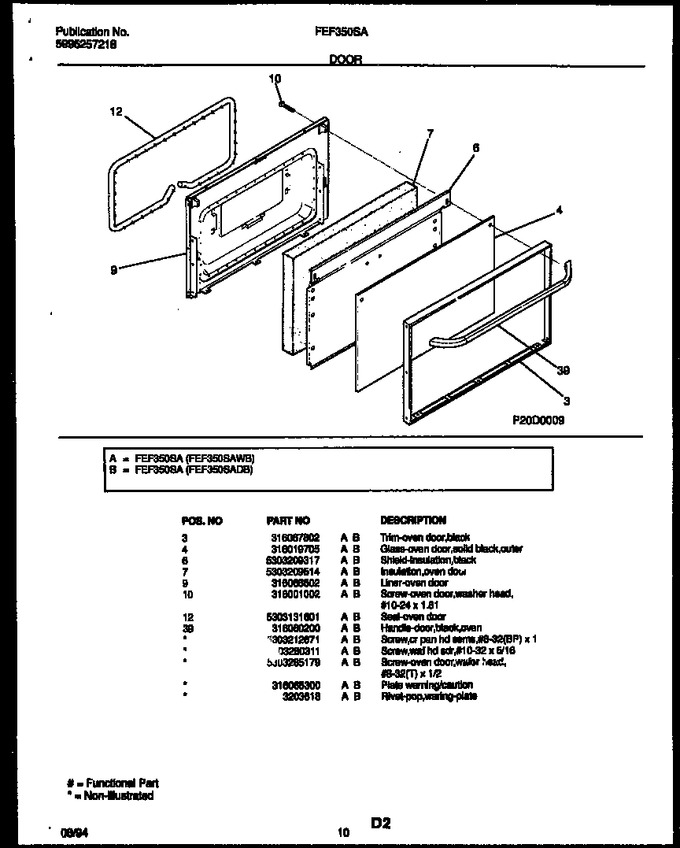 Diagram for FEF350SADB