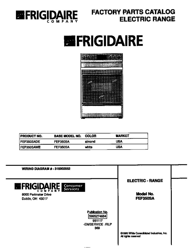 Diagram for FEF350SADE