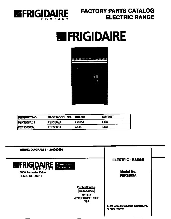 Diagram for FEF350SADJ