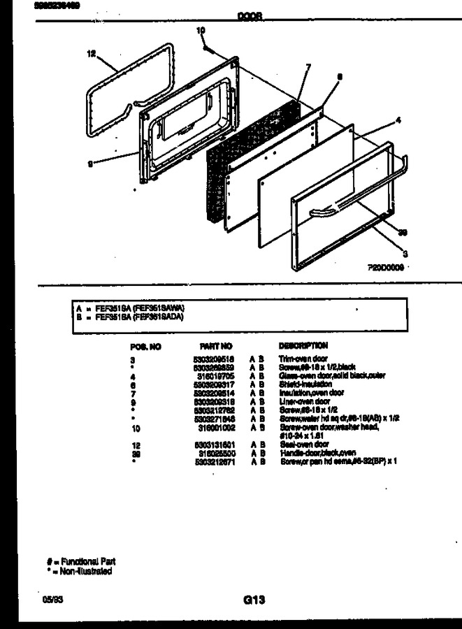 Diagram for FEF351SAWA