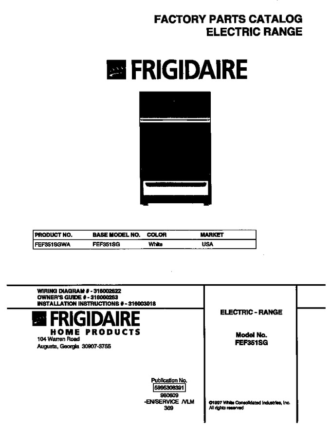 Diagram for FEF351SGWA