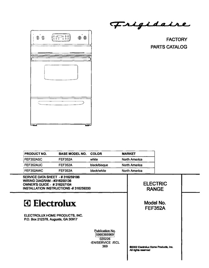 Diagram for FEF352AUC