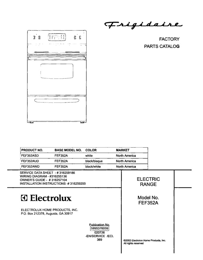 Diagram for FEF352AWD