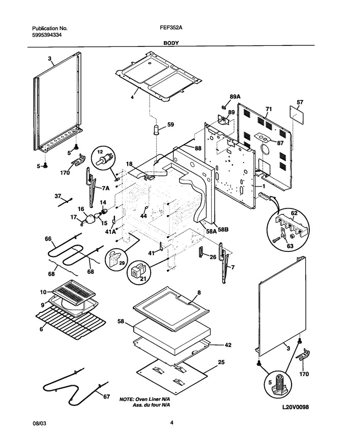 Diagram for FEF352AWF