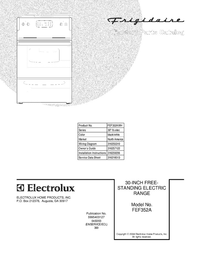 Diagram for FEF352AWH