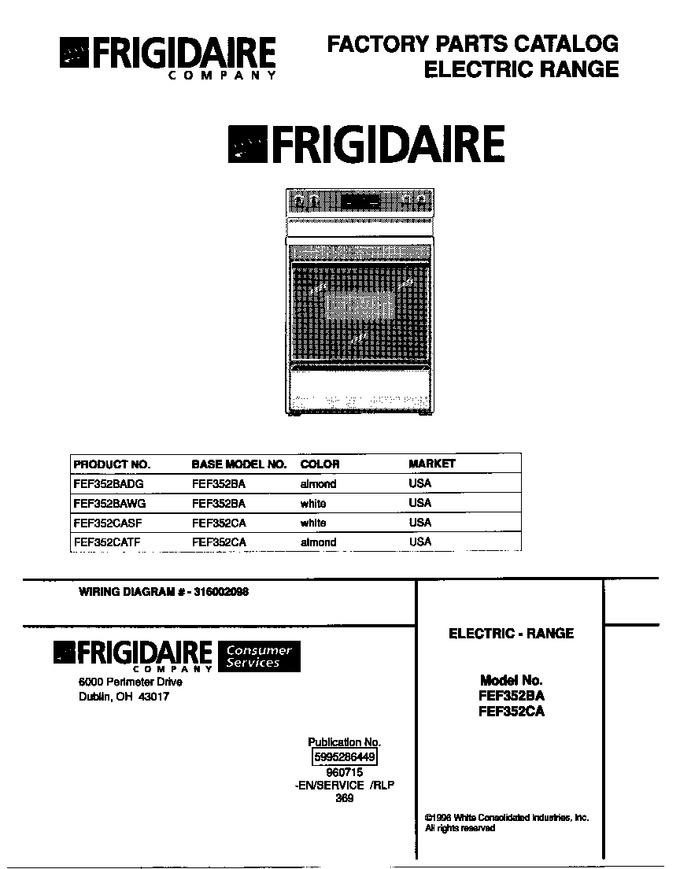 Diagram for FEF352BADG