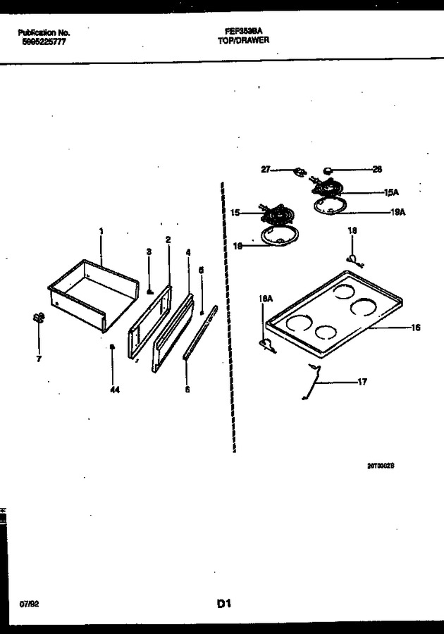 Diagram for FEF353BAWA