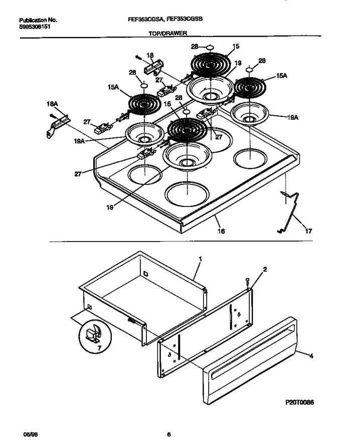 Diagram for FEF353CGSB