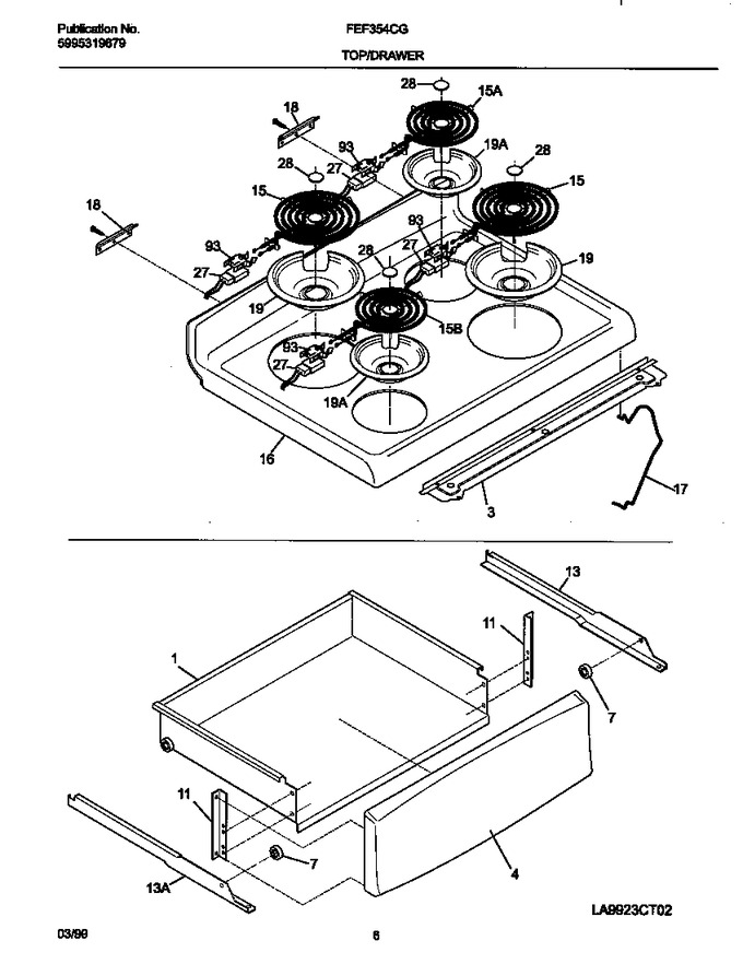 Diagram for FEF354CGSA