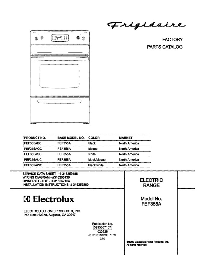 Diagram for FEF355ASC