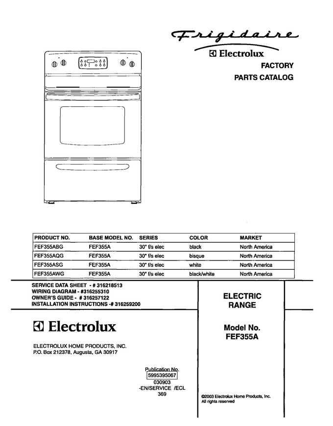 Diagram for FEF355ABG
