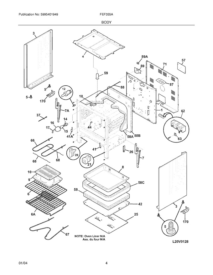 Diagram for FEF355ASH