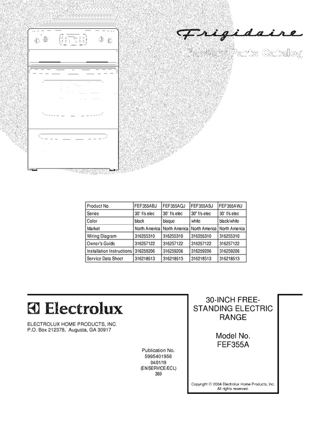 Diagram for FEF355AQJ