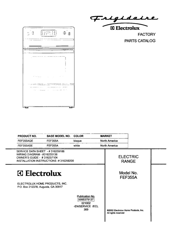 Diagram for FEF355AQE