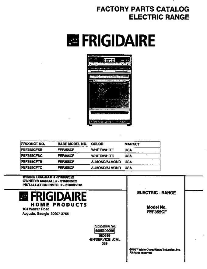 Diagram for FEF355CFSB