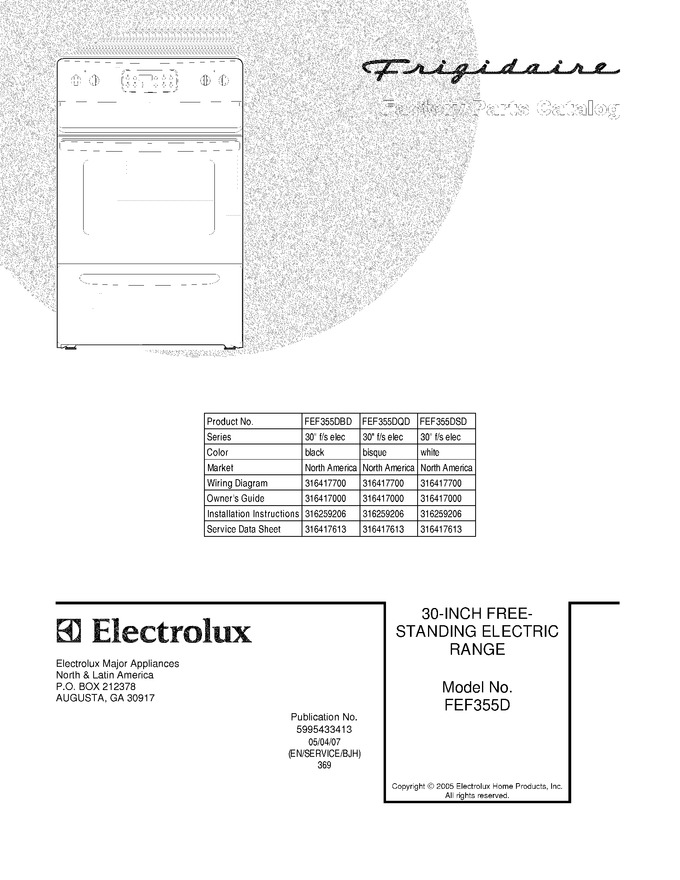 Diagram for FEF355DQD