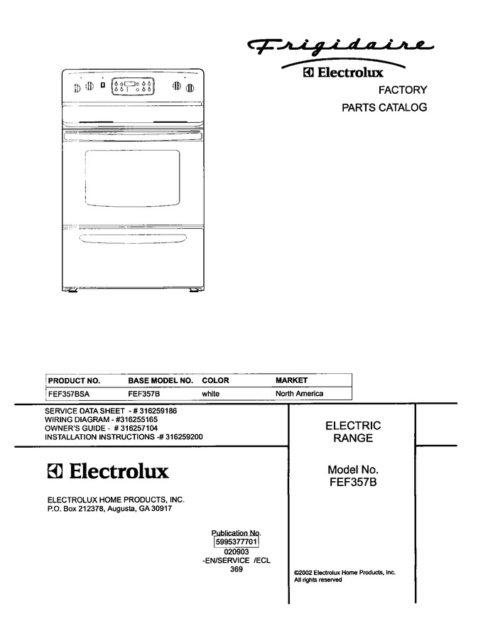 Diagram for FEF357BSA