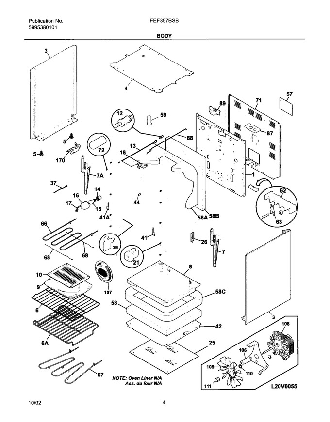 Diagram for FEF357BSB