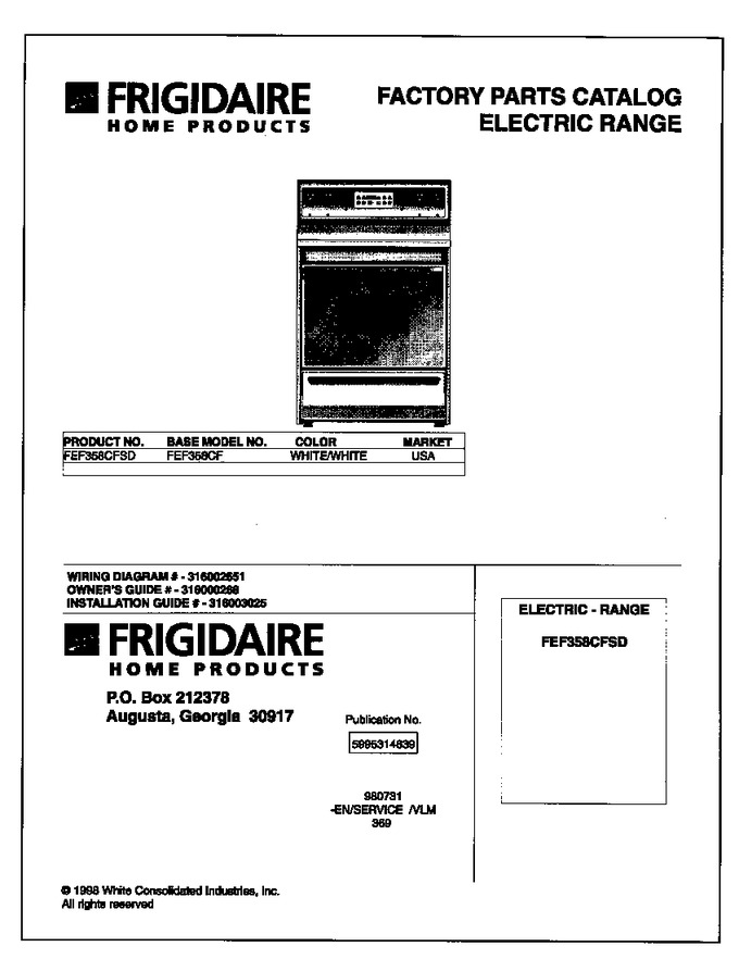 Diagram for FEF358CFSD
