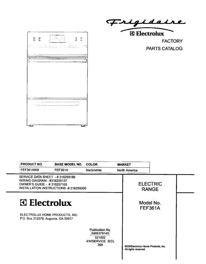 Diagram for FEF361AWB