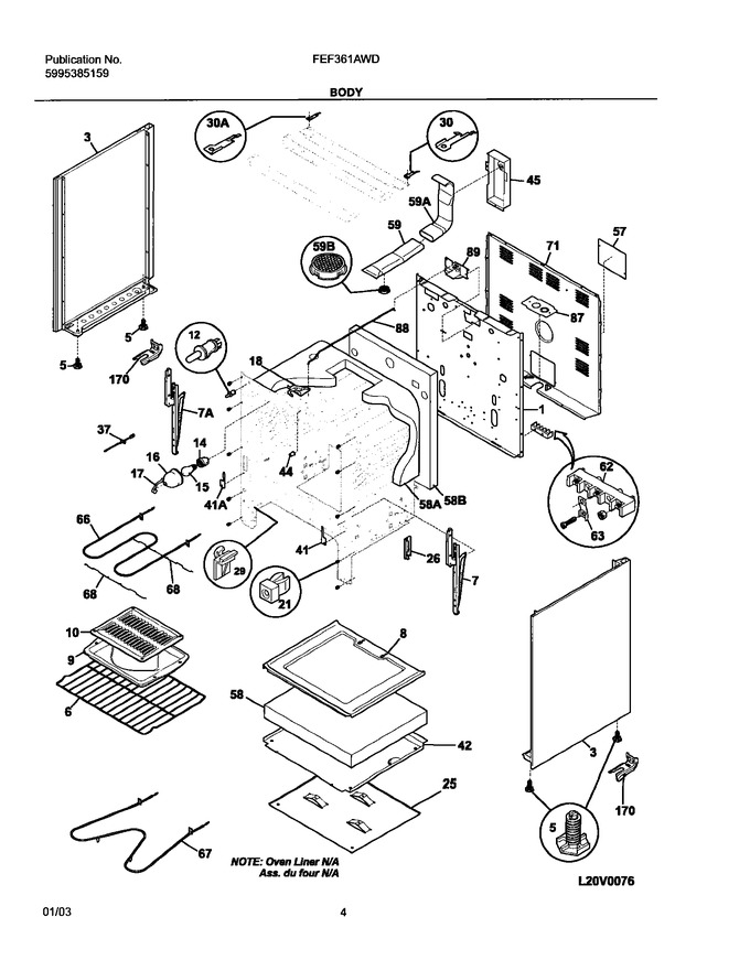 Diagram for FEF361AWD