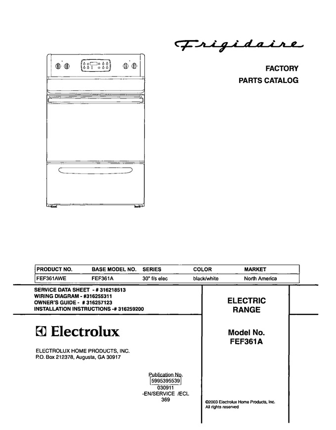 Diagram for FEF361AWE