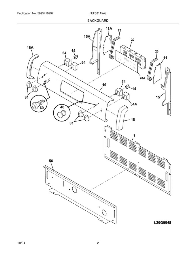 Diagram for FEF361AWG