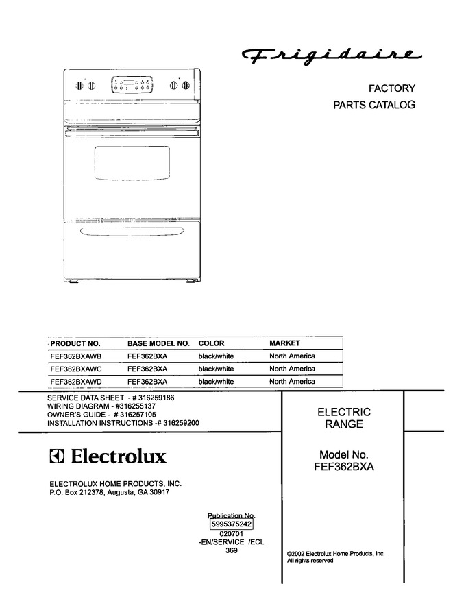 Diagram for FEF362BXAWB