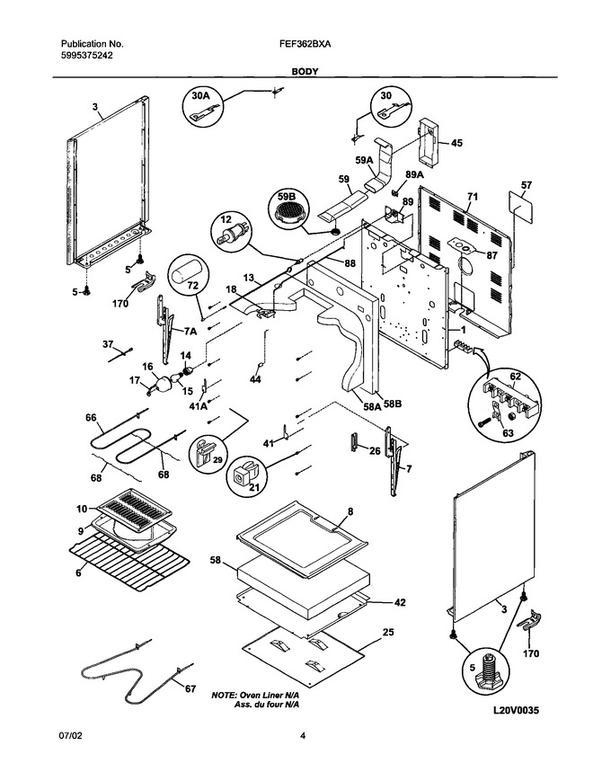 Diagram for FEF362BXAWB