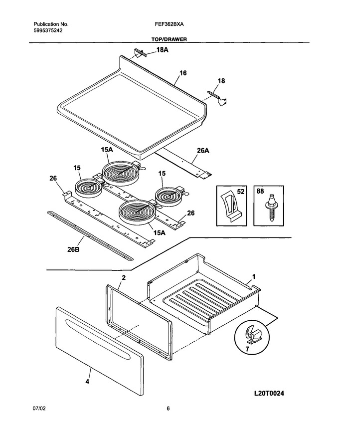 Diagram for FEF362BXAWC