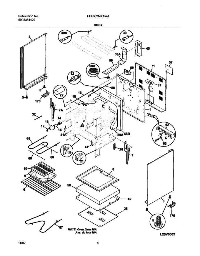 Diagram for FEF362MXAWA