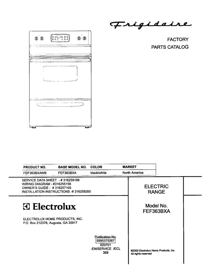Diagram for FEF363BXAWB
